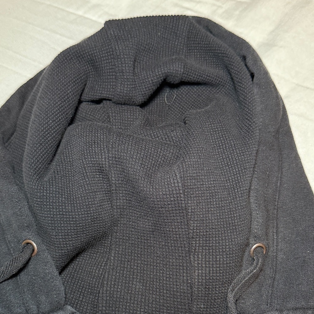 COOGI Black Zip-Up Hoodie with Embroidered Patches Size XXL Big Tall - Picture 12 of 13